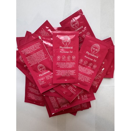 redukuje żylaki i pajączki naczyniowe na nogach - PhytoLegs Żel w saszetkach ( 30 sztuk ) - Tired Legs & Varicose Veins Cream"