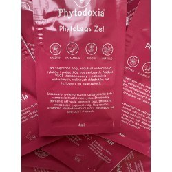 redukuje żylaki i pajączki naczyniowe na nogach - PhytoLegs Żel w saszetkach ( 30 sztuk ) - Tired Legs & Varicose Veins Cream"